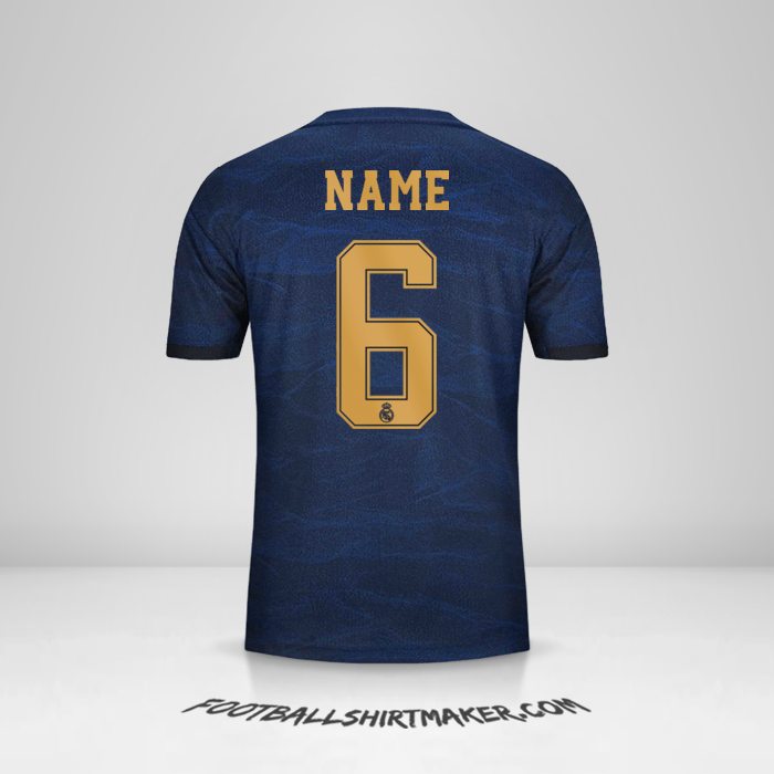 Trikot Real Madrid CF Cup 2019/20 Auswärts -  name - 6