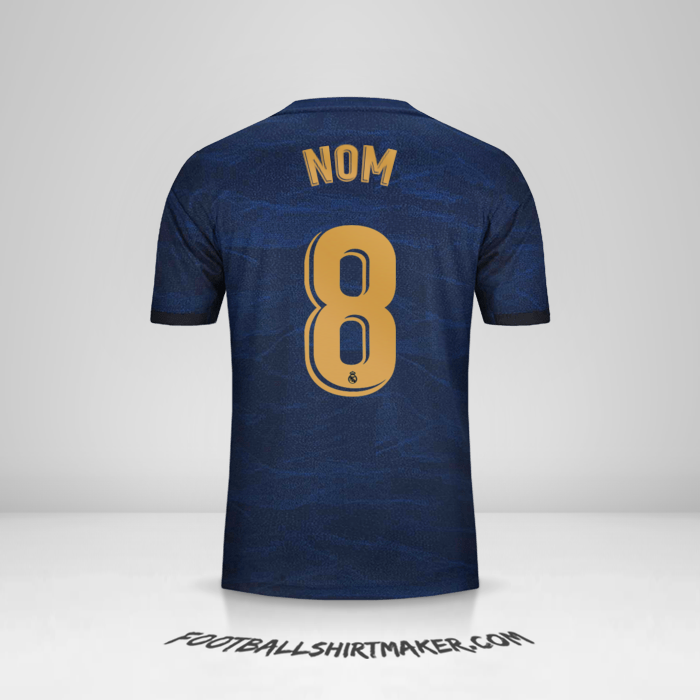 Maillot Real Madrid CF 2019/20 Extérieur -  nom - 8