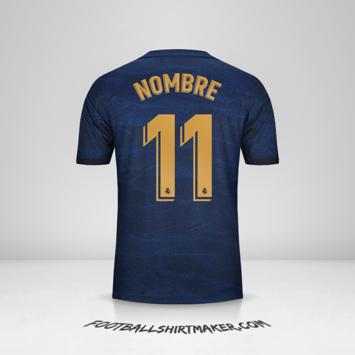 Jersey Real Madrid CF 2019/20 Visita -  nombre - 11