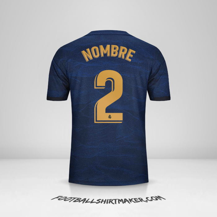Camiseta Real Madrid CF 2019/20 Visita -  nombre - 2