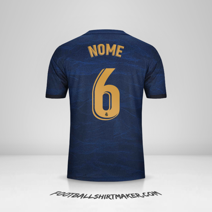 Maglia Real Madrid CF 2019/20 Seconda -  nome - 6