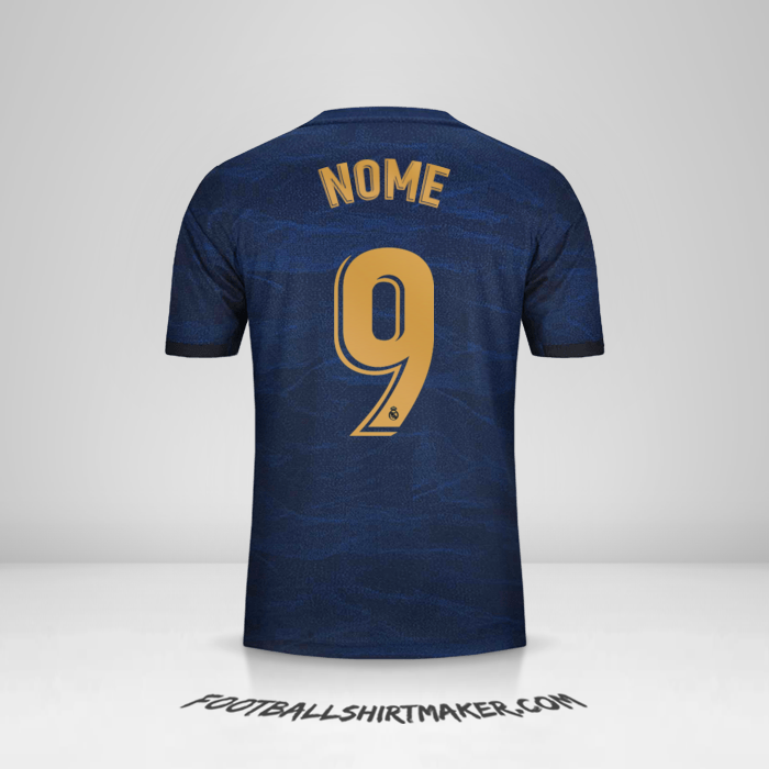 Maglia Real Madrid CF 2019/20 Seconda -  nome - 9