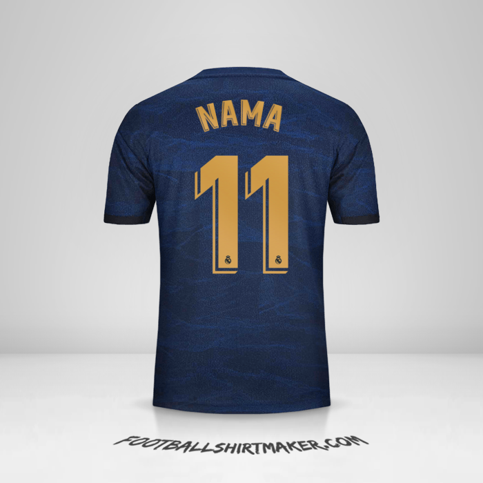 Jersey Real Madrid CF 2019/20 Alternatif -  nama - 11