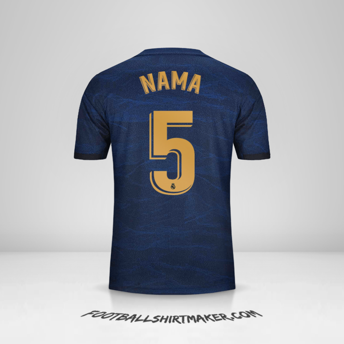 Jersey Real Madrid CF 2019/20 Alternatif -  nama - 5