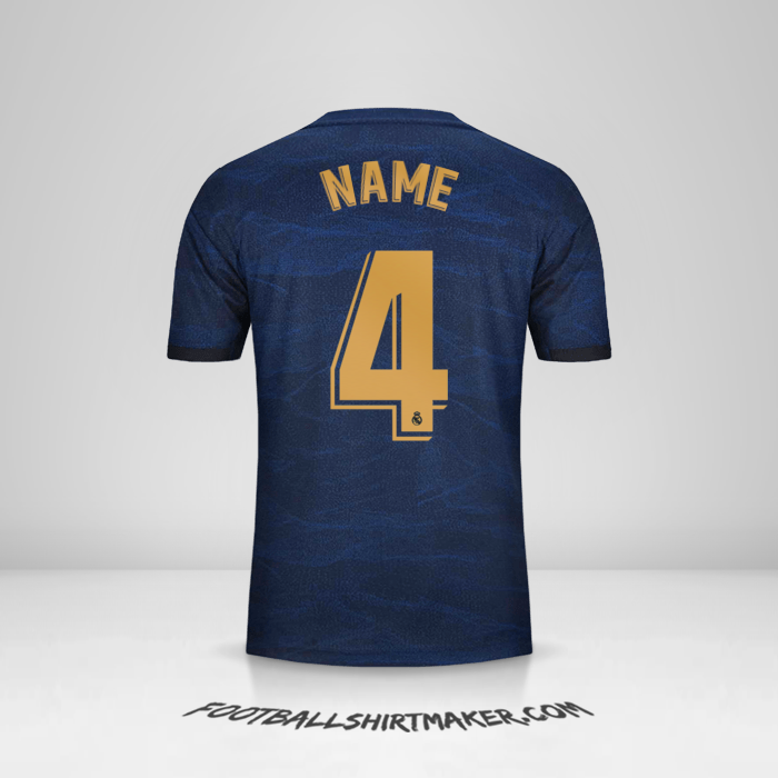 Trikot Real Madrid CF 2019/20 Auswärts -  name - 4