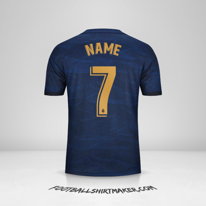 Jersey Real Madrid CF 2019/20 Away -  name - 7