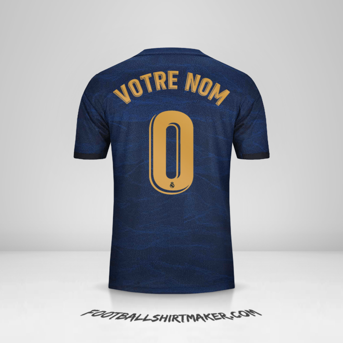 Maillot Real Madrid CF 2019/20 II -  votre nom - 0