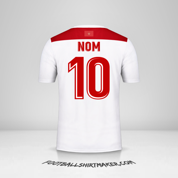 Maillot Maroc AFCON 2019 Extérieur -  nom - 10