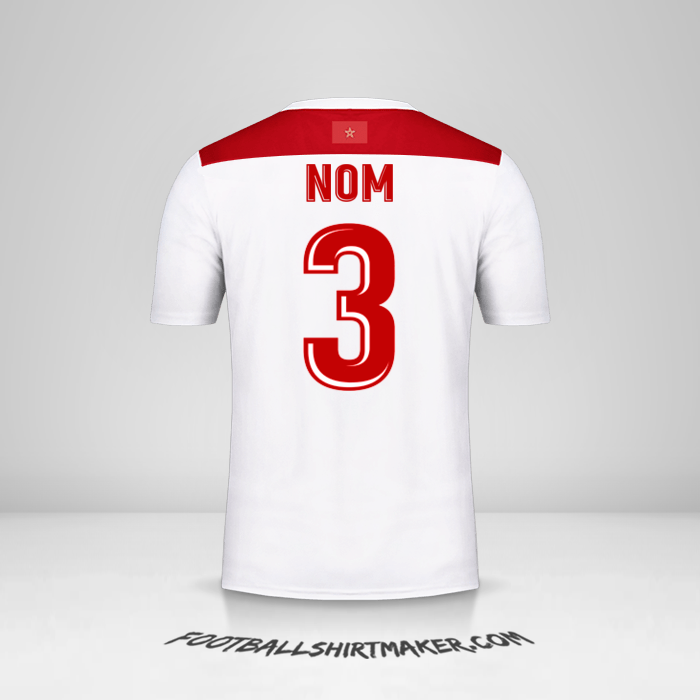 Maillot Maroc AFCON 2019 Extérieur -  nom - 3