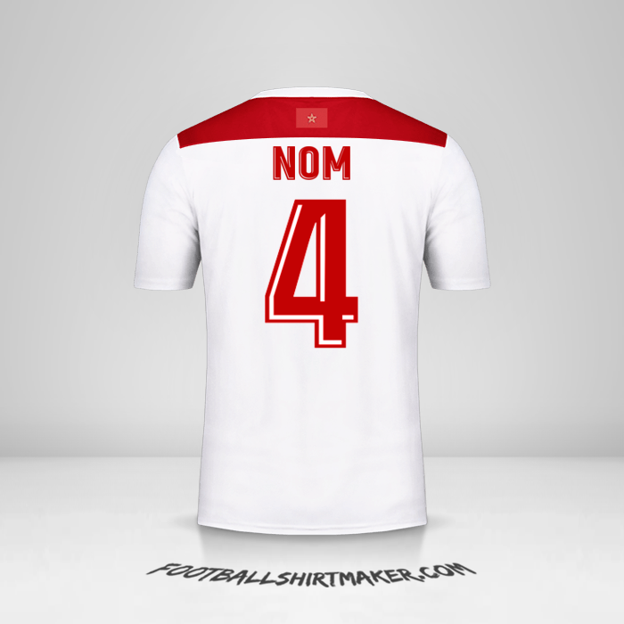 Maillot Maroc AFCON 2019 Extérieur -  nom - 4