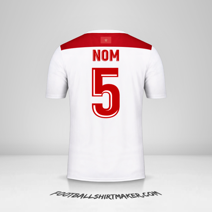 Maillot Maroc AFCON 2019 Extérieur -  nom - 5