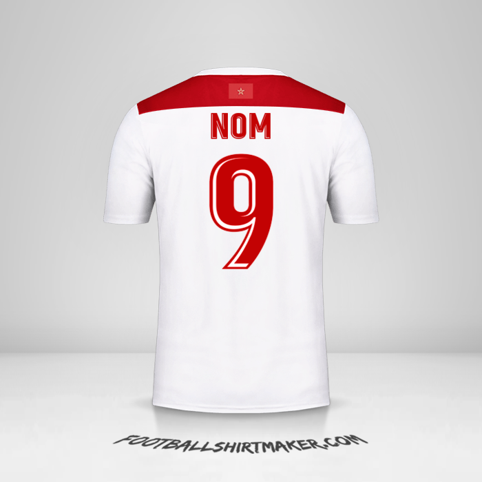 Maillot Maroc AFCON 2019 Extérieur -  nom - 9