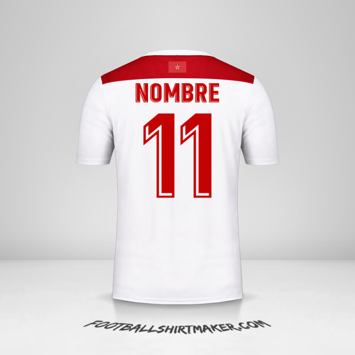 Jersey Marruecos AFCON 2019 Visita -  nombre - 11