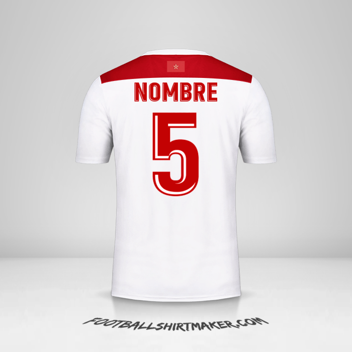 Jersey Marruecos AFCON 2019 Visita -  nombre - 5