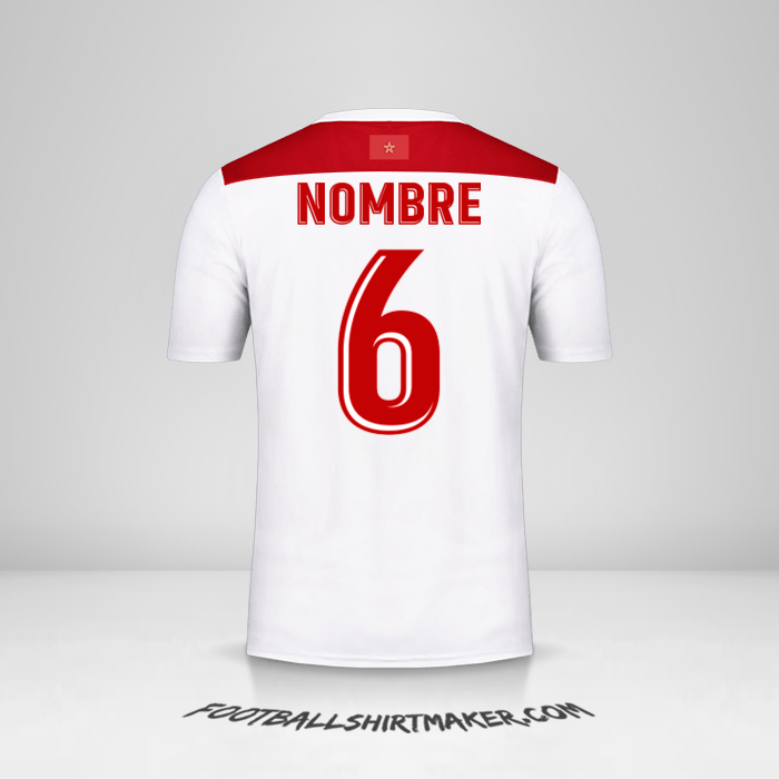 Jersey Marruecos AFCON 2019 Visita -  nombre - 6