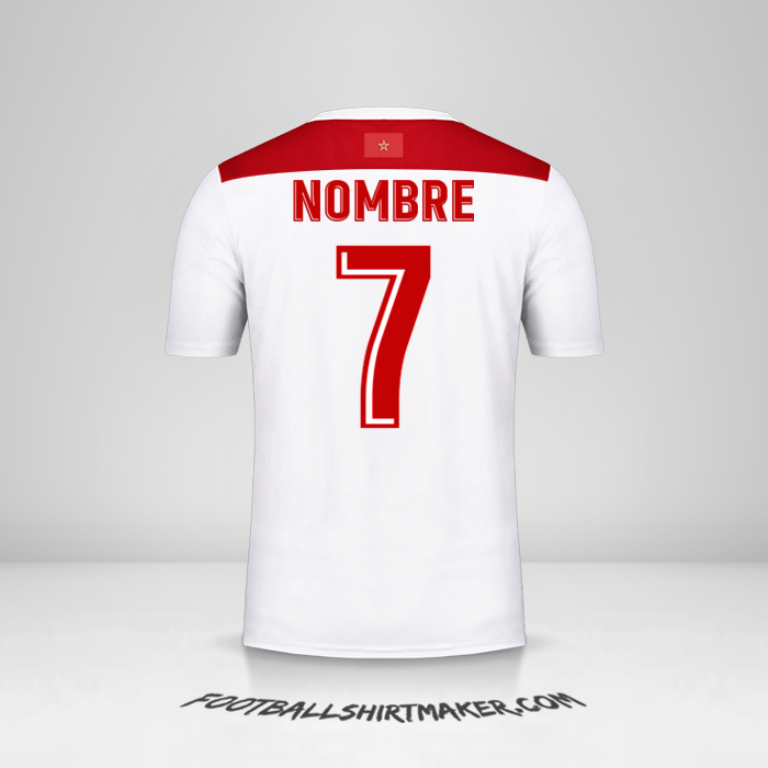 Jersey Marruecos AFCON 2019 Visita -  nombre - 7
