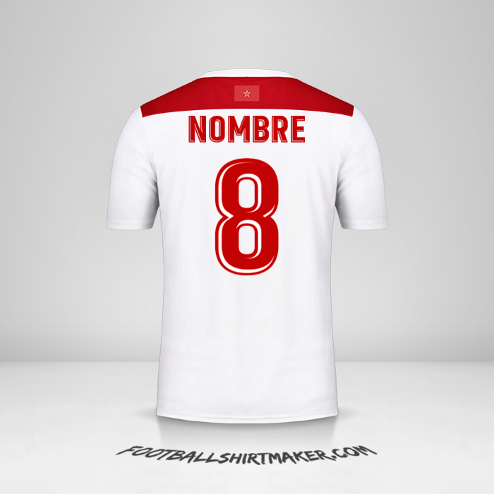 Jersey Marruecos AFCON 2019 Visita -  nombre - 8