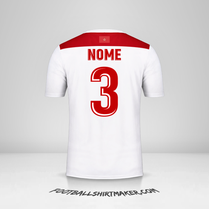 Camisa Marrocos AFCON 2019 Alternativa -  nome - 3