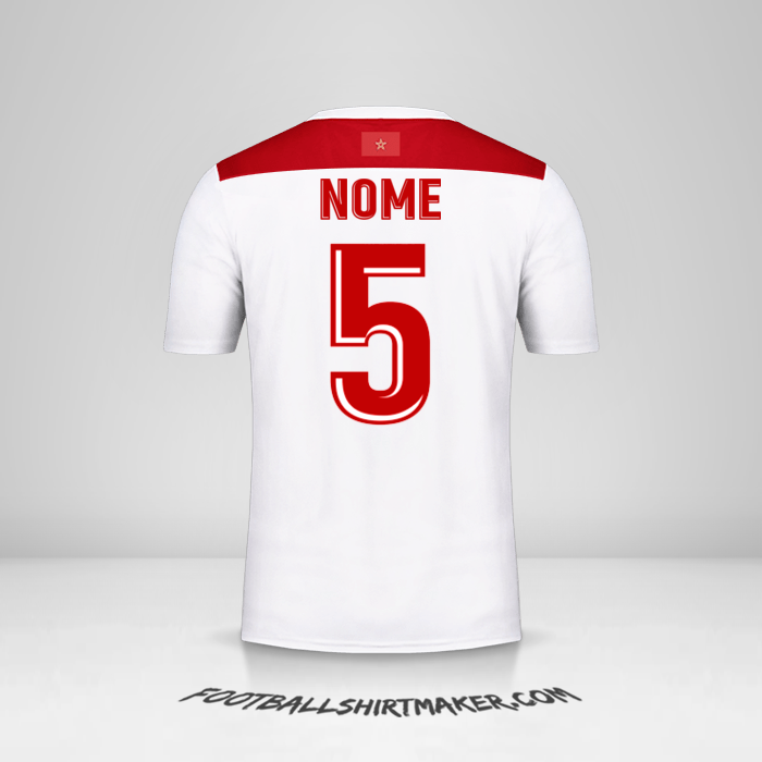Maglia Marocco AFCON 2019 Seconda -  nome - 5