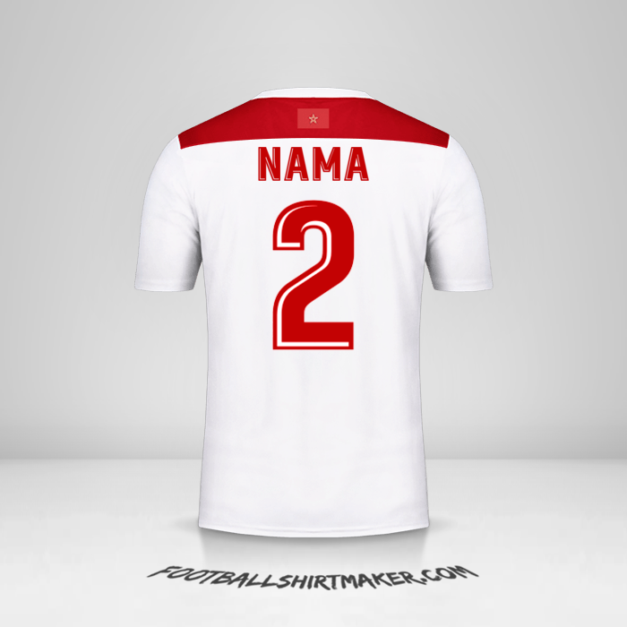 Jersey Maroko AFCON 2019 Alternatif -  nama - 2
