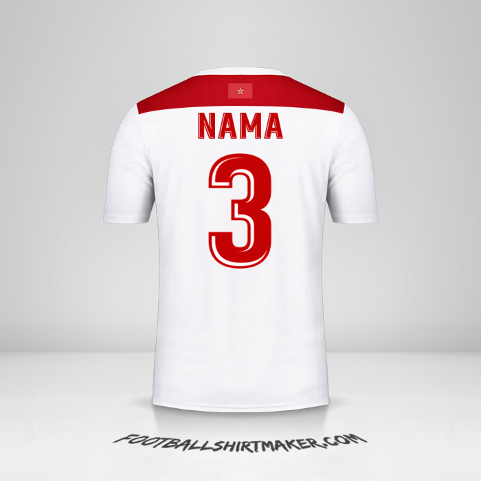 Jersey Maroko AFCON 2019 Alternatif -  nama - 3