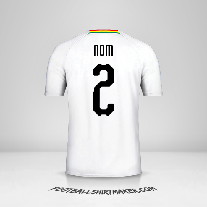 Maillot Ghana 2018/19 Extérieur -  nom - 2