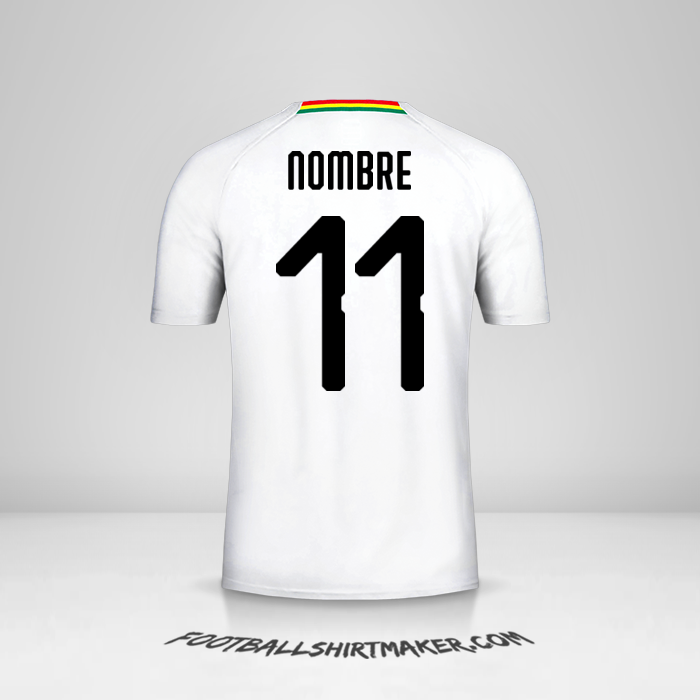 Camiseta Ghana 2018/19 Visita -  nombre - 11