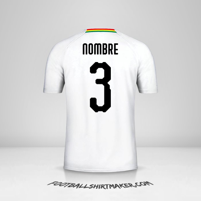 Jersey Ghana 2018/19 Visita -  nombre - 3