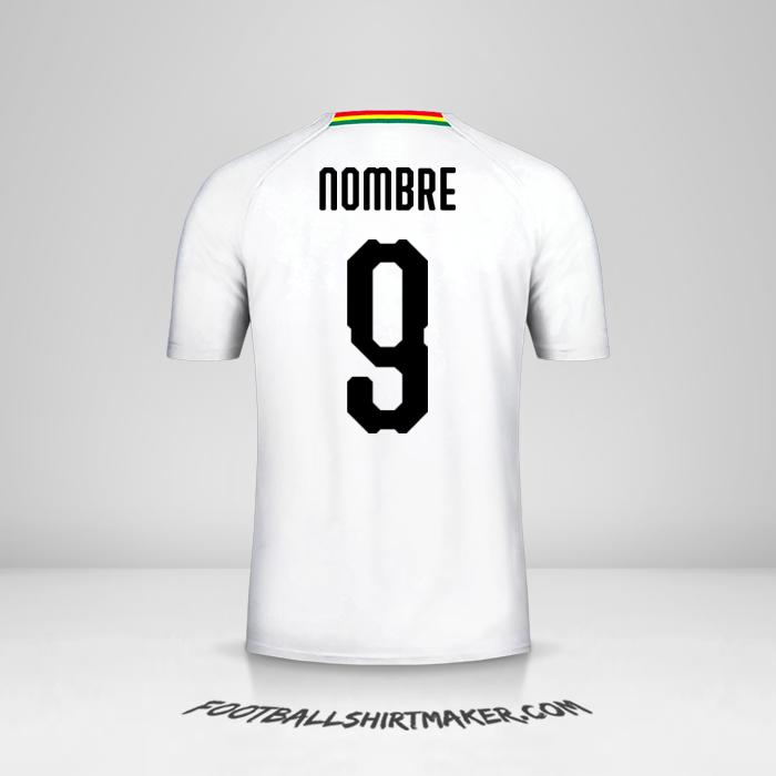 Jersey Ghana 2018/19 Visita -  nombre - 9