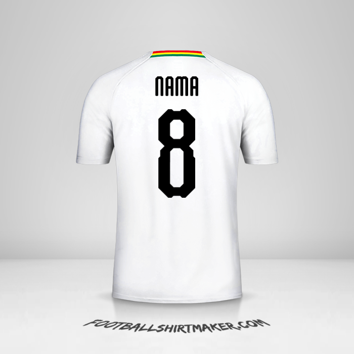 Jersey Ghana 2018/19 Alternatif -  nama - 8