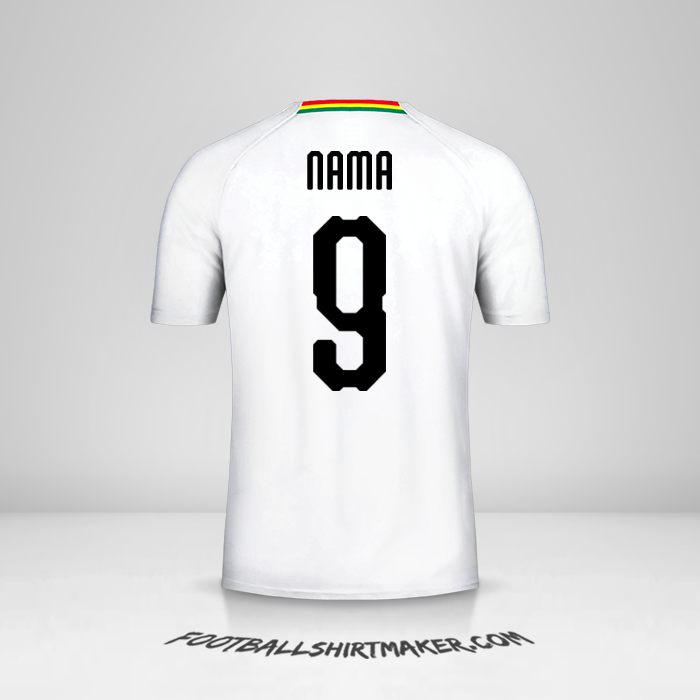 Jersey Ghana 2018/19 Alternatif -  nama - 9