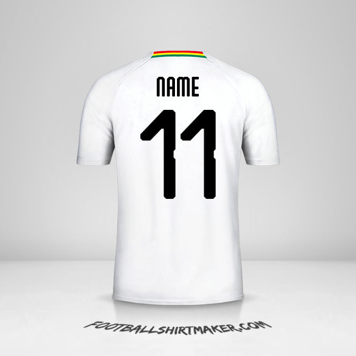 Jersey Ghana 2018/19 Away -  name - 11