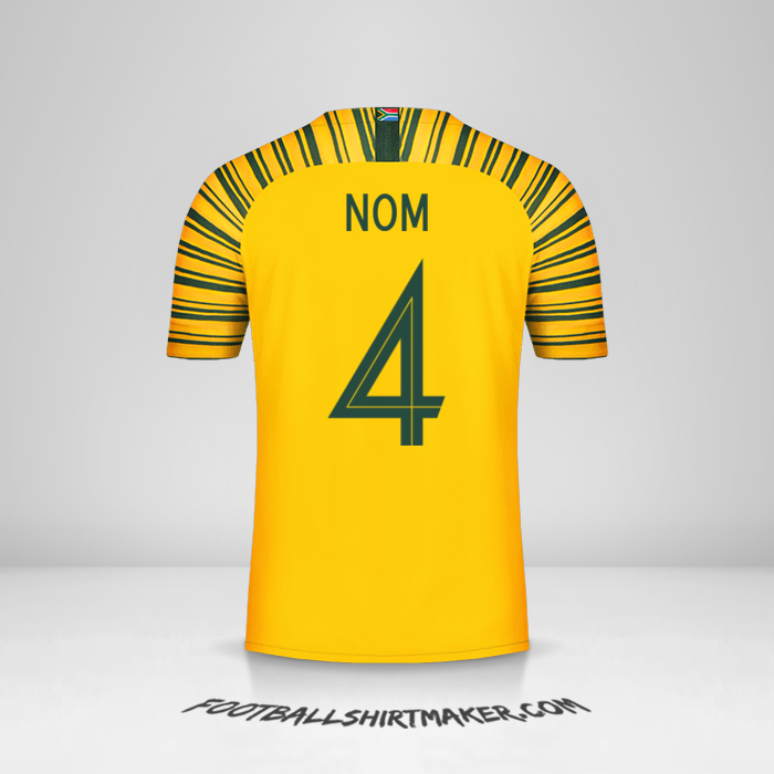 Maillot Afrique du Sud 2018/19 -  nom - 4