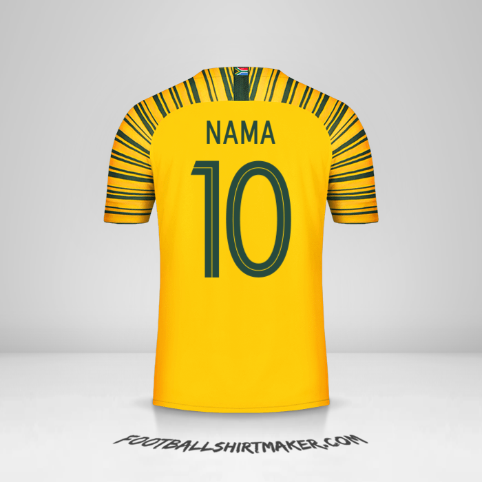 Jersey Afrika Selatan 2018/19 -  nama - 10