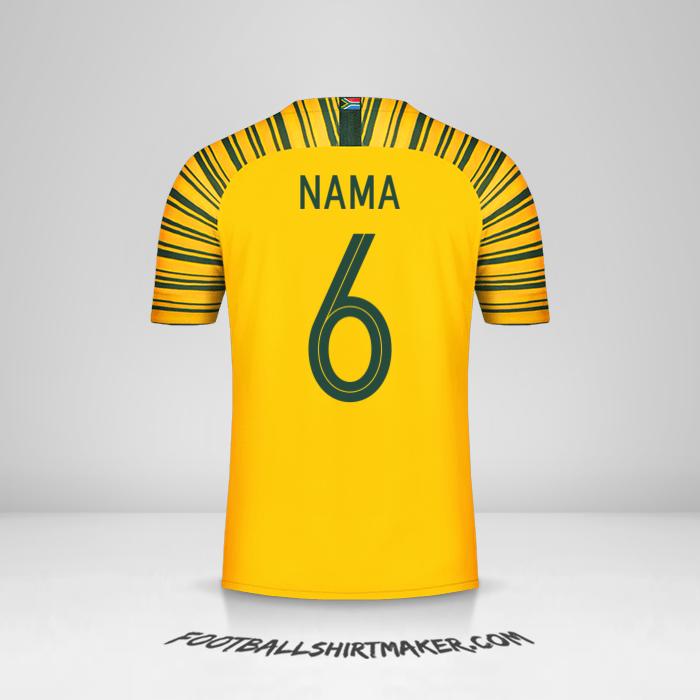 Jersey Afrika Selatan 2018/19 -  nama - 6
