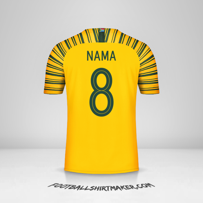 Jersey Afrika Selatan 2018/19 -  nama - 8