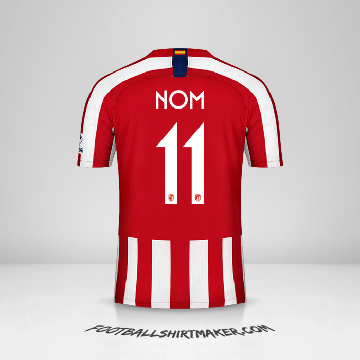 Maillot Atletico Madrid Cup 2019/20 -  nom - 11