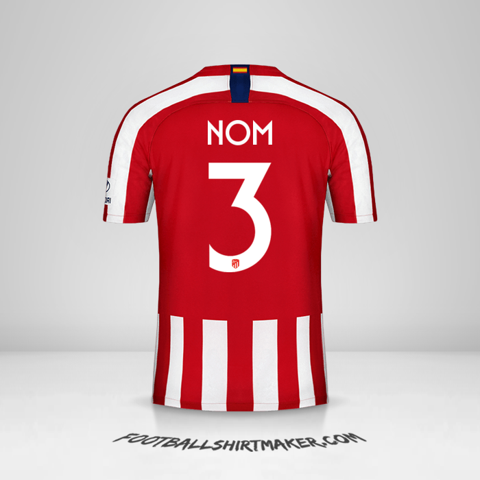 Maillot Atletico Madrid Cup 2019/20 -  nom - 3