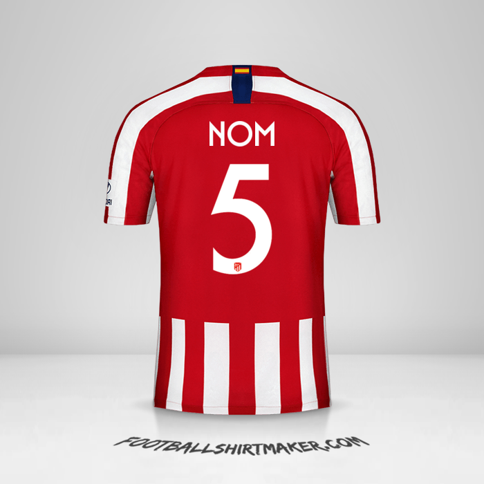 Maillot Atletico Madrid Cup 2019/20 -  nom - 5