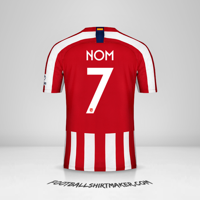 Maillot Atletico Madrid Cup 2019/20 -  nom - 7