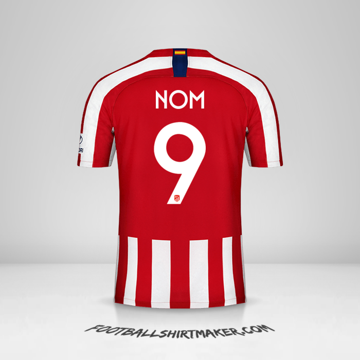 Maillot Atletico Madrid Cup 2019/20 -  nom - 9