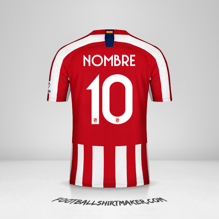 Jersey Atletico Madrid Cup 2019/20 -  nombre - 10
