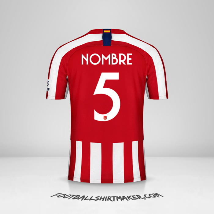 Camiseta Atletico Madrid Cup 2019/20 -  nombre - 5