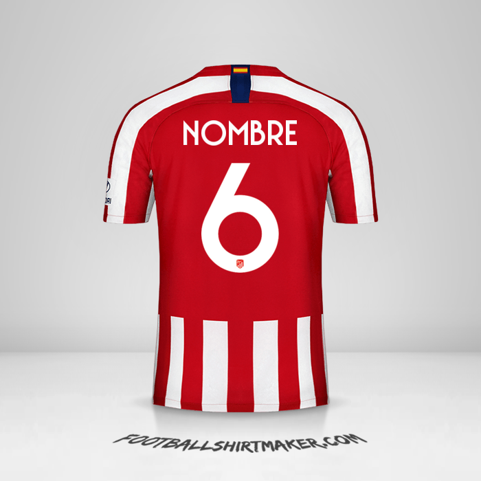 Camiseta Atletico Madrid Cup 2019/20 -  nombre - 6