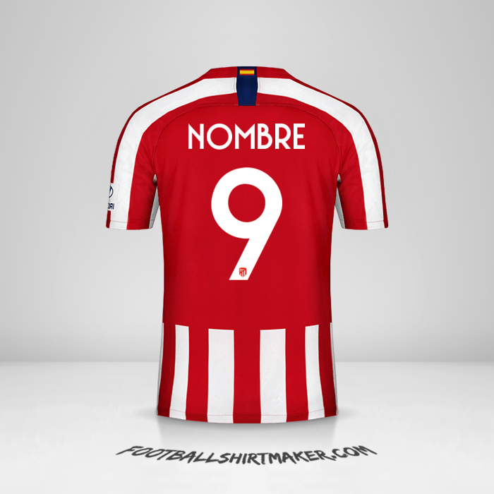 Jersey Atletico Madrid Cup 2019/20 -  nombre - 9