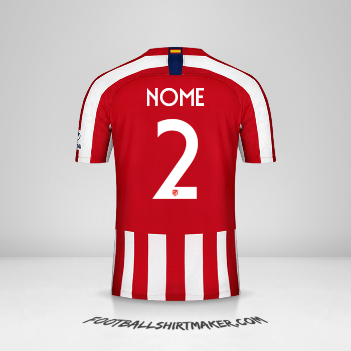 Camisa Atletico Madrid Cup 2019/20 -  nome - 2