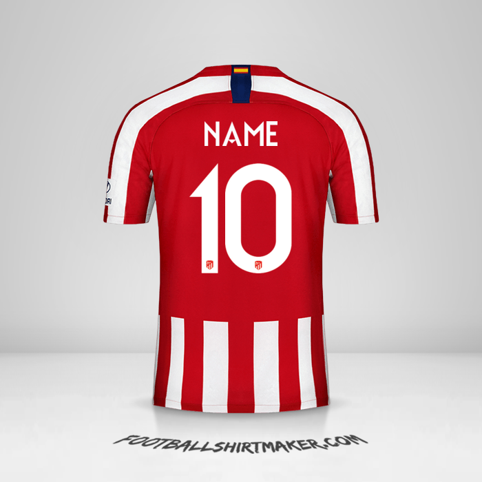 Trikot Atletico Madrid Cup 2019/20 -  name - 10
