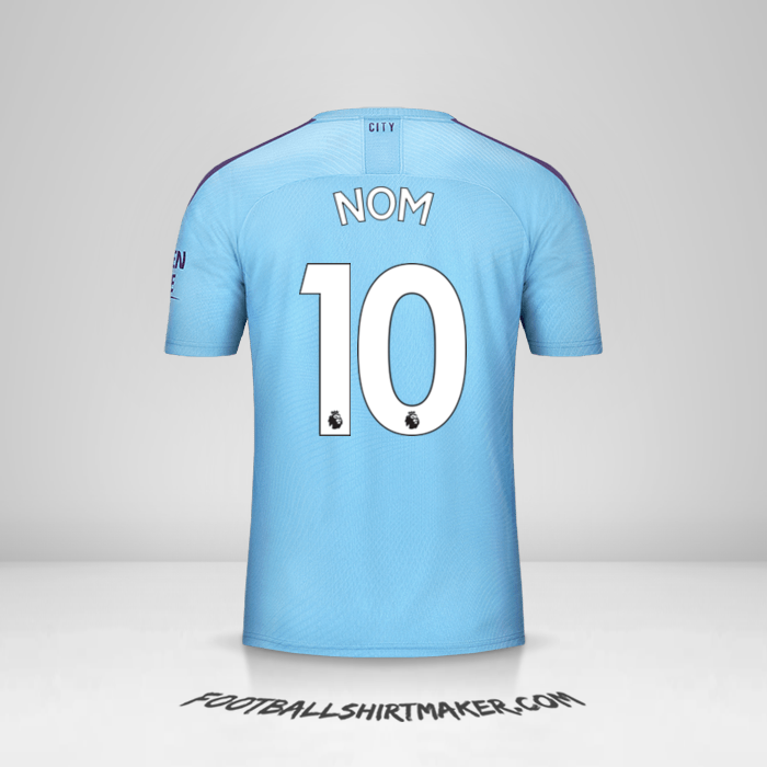 Maillot Manchester City 2019/20 -  nom - 10