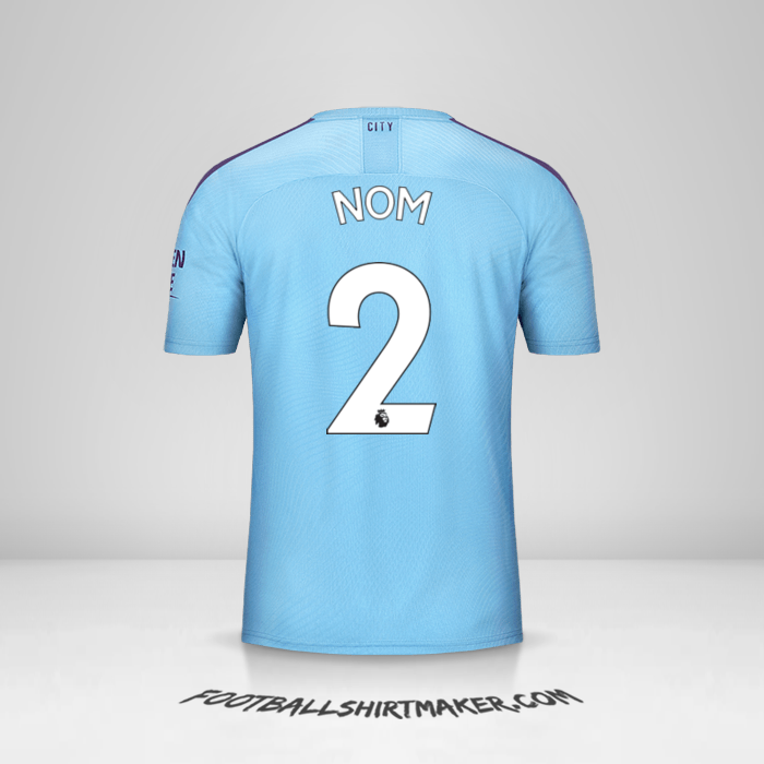 Maillot Manchester City 2019/20 -  nom - 2