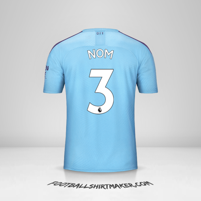 Maillot Manchester City 2019/20 -  nom - 3